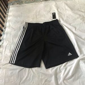 New Adidas Athletic Shorts Black L